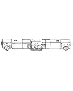 Valve, 4-Way, Brass, 120V60Hz
