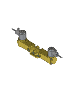 Valve, 4-Way, Brass, 24VDC