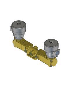 Valve, 4-Way, Brass, 24VDC