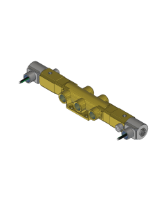 Valve, 4-Way, Brass, 120V60Hz