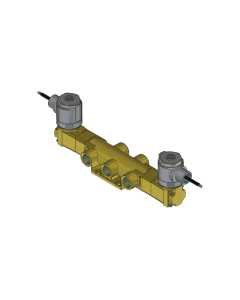 Valve, 4-Way, Brass, 120V60Hz