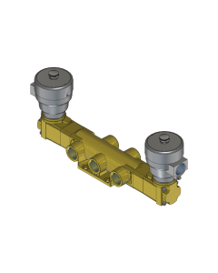 Valve, 4-Way, Brass, 24VDC