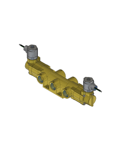 Valve, 4-Way, Brass, 24VDC