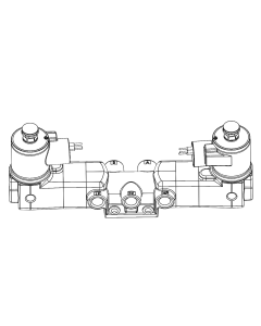 Valve, 5-Way, Brass, 24VDC