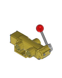 Valve, 3-Way, Brass