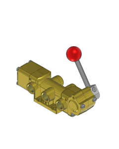 Valve, 4-Way, Brass