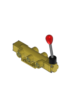 Valve, 4-Way, Brass